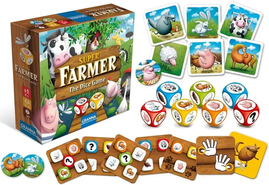 Super Farmer Dice Game full setup