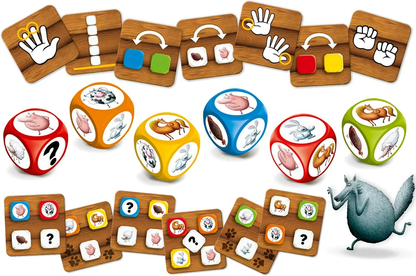 Super Farmer Dice components