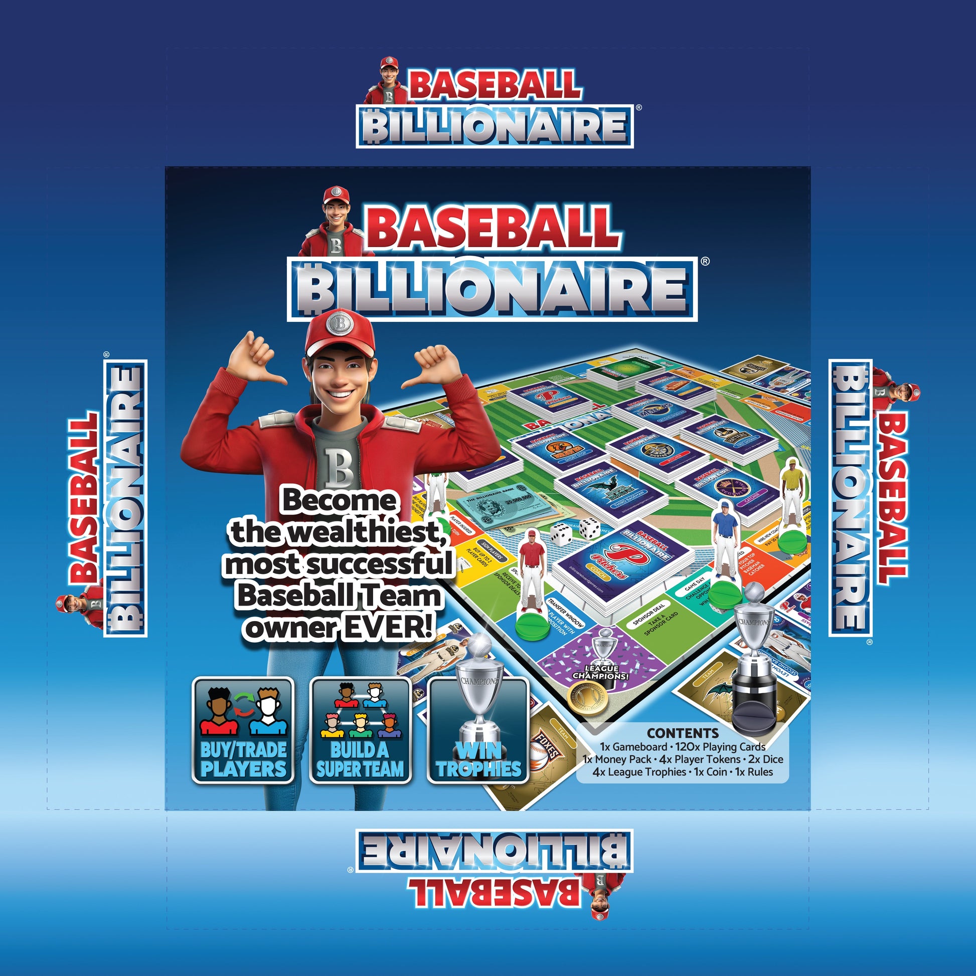 Baseball Billionaire base wrap