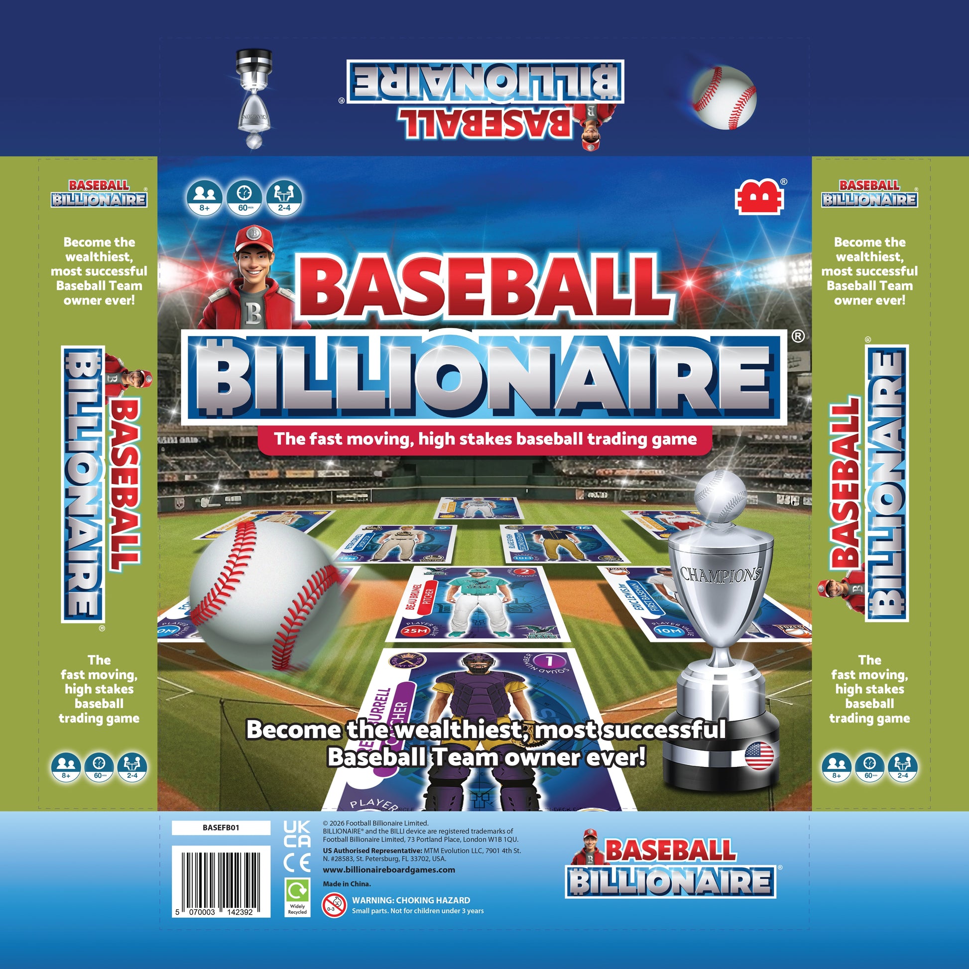 Baseball Billionaire lid wrap