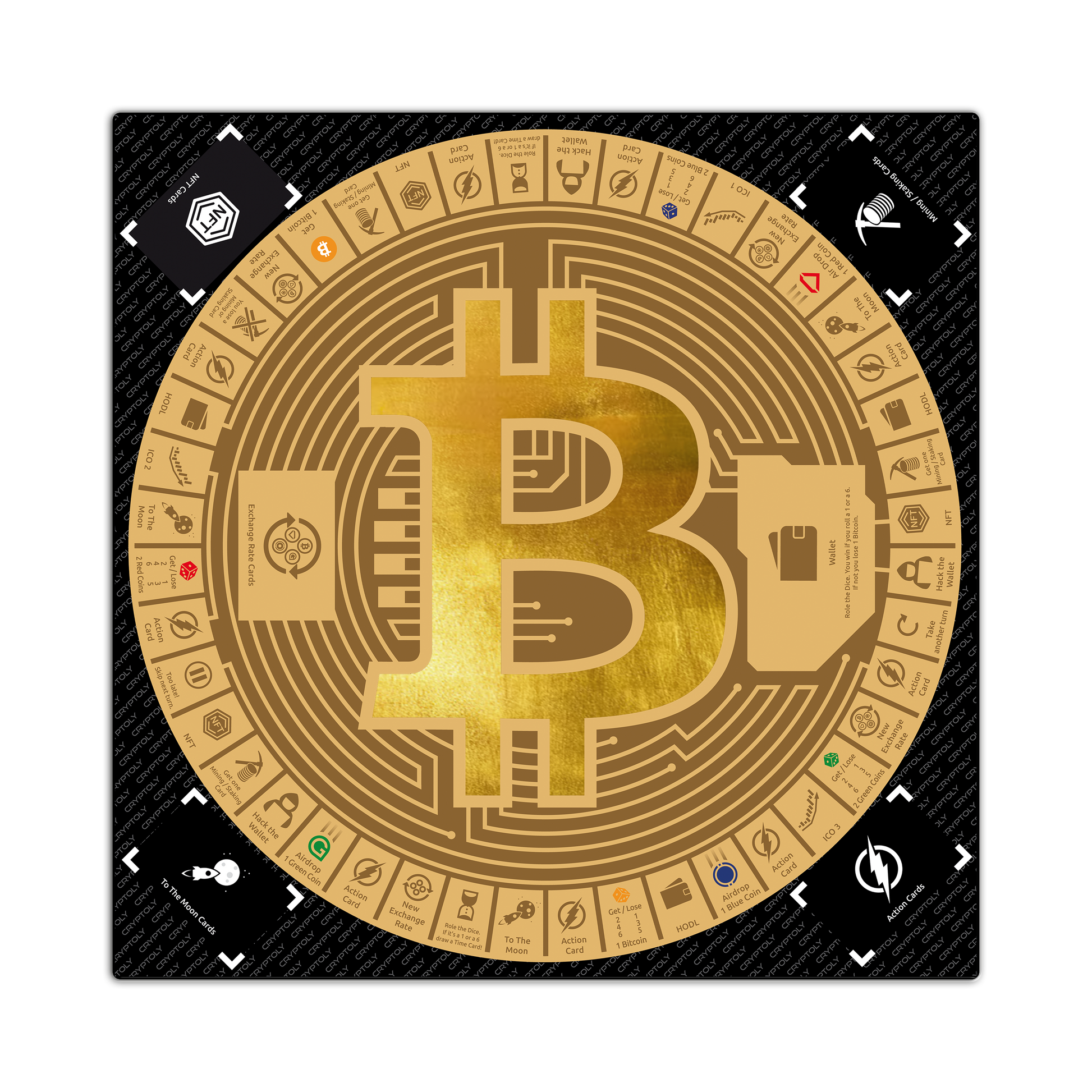 Cryptoly Bitcoin strategy game — full game board (3500x3500)