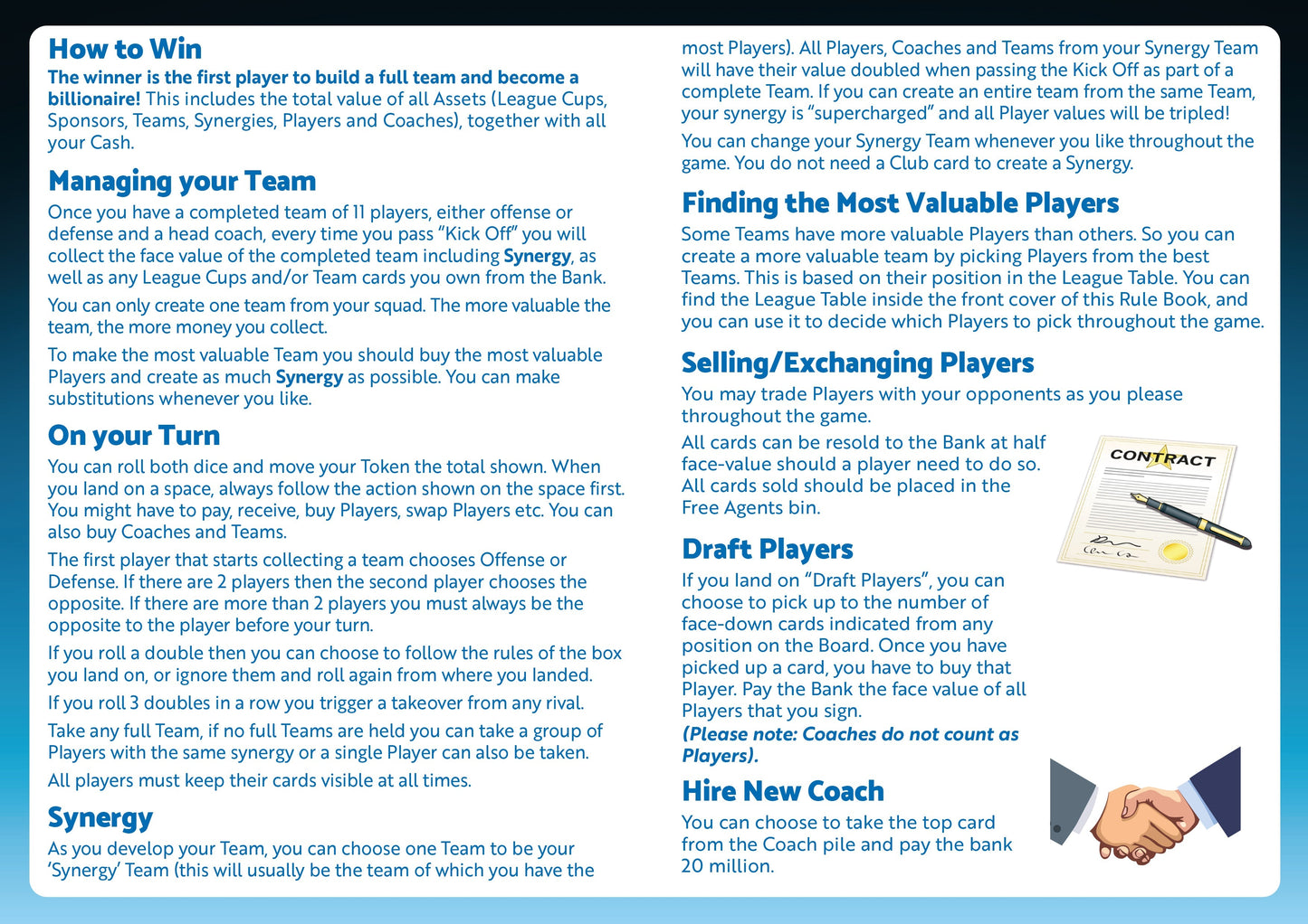 Football Billionaire US rules page 3