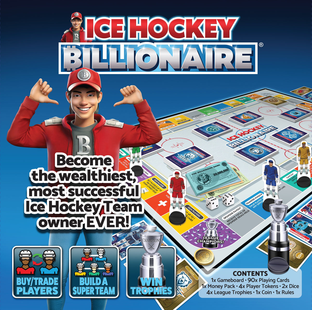 Ice Hockey Billionaire — The Strategy Trading Board Game