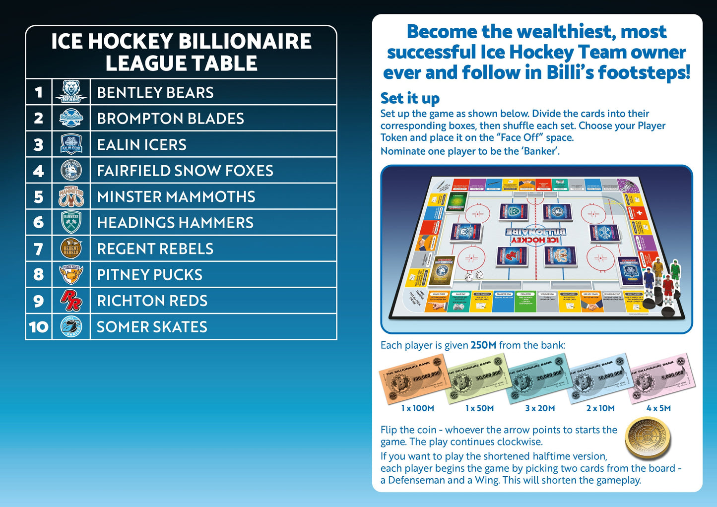 Ice Hockey Billionaire rules page 2