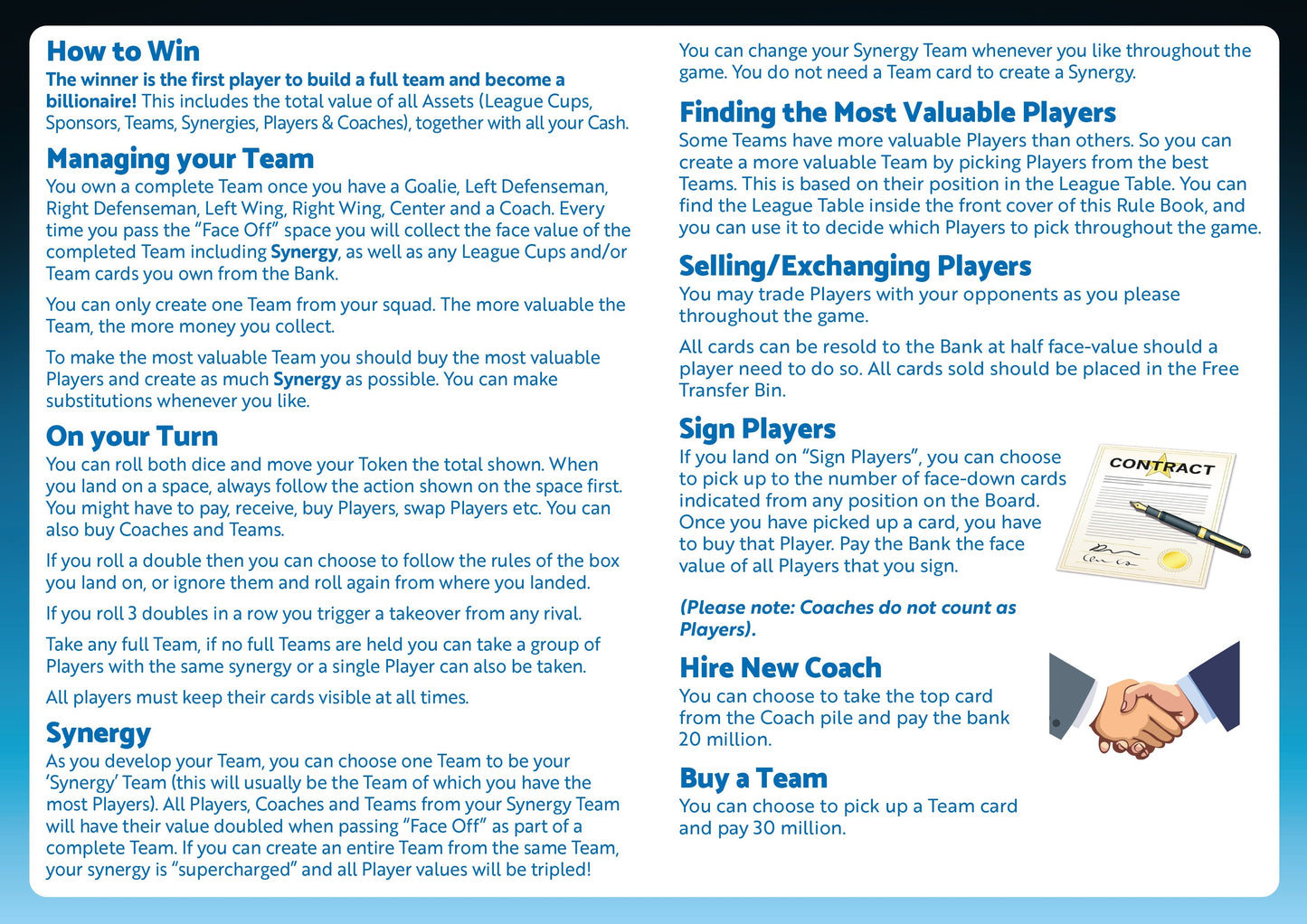 Ice Hockey Billionaire rules page 3
