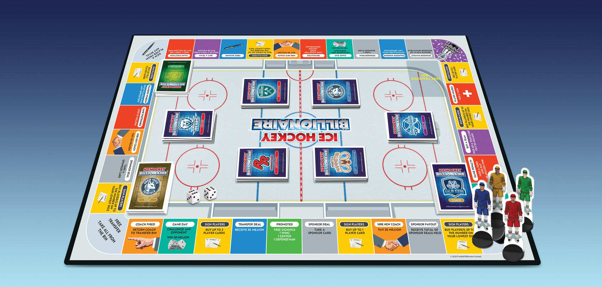 Ice Hockey Billionaire game setup
