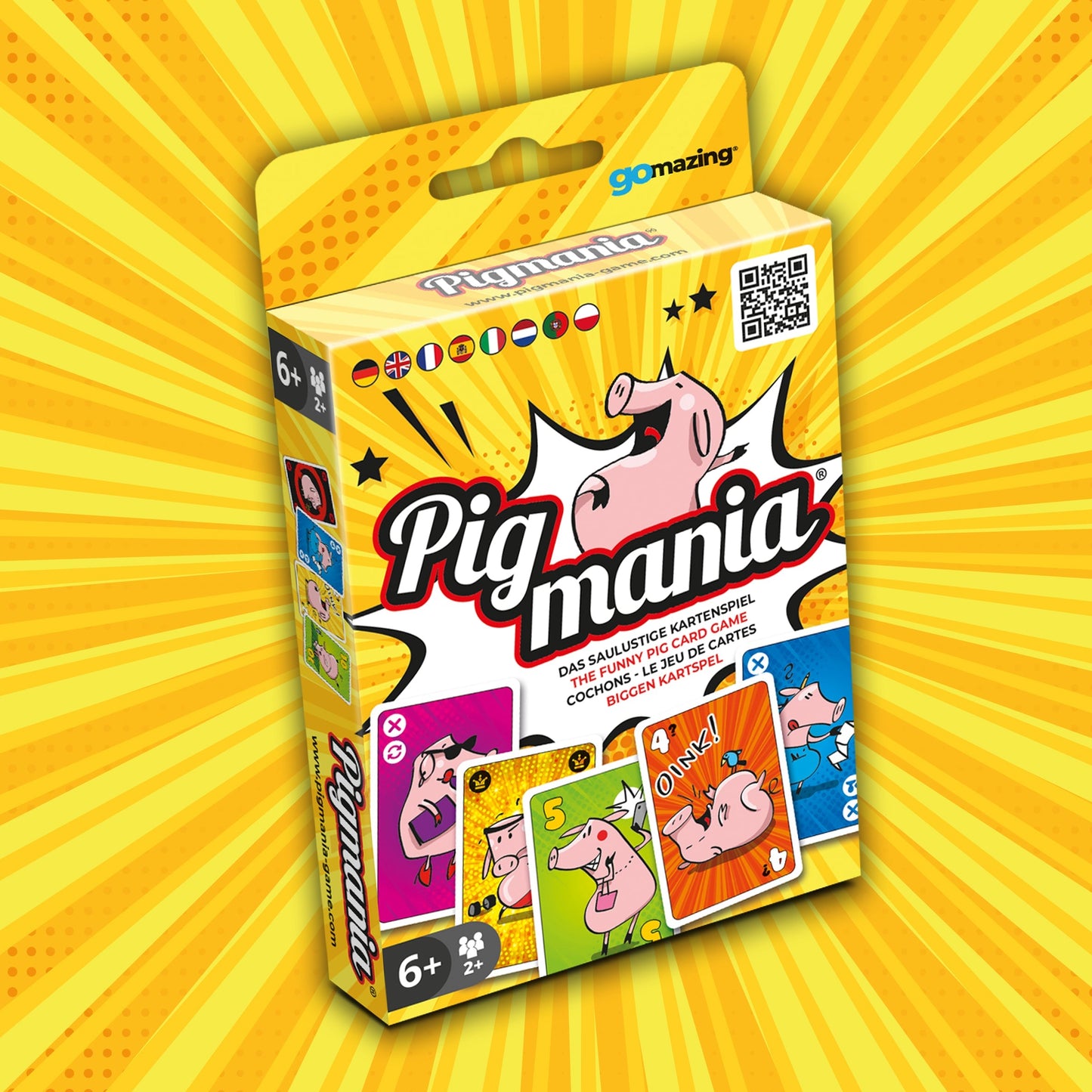 Pigmania card-game box (2362x2362 marketplace-grade)